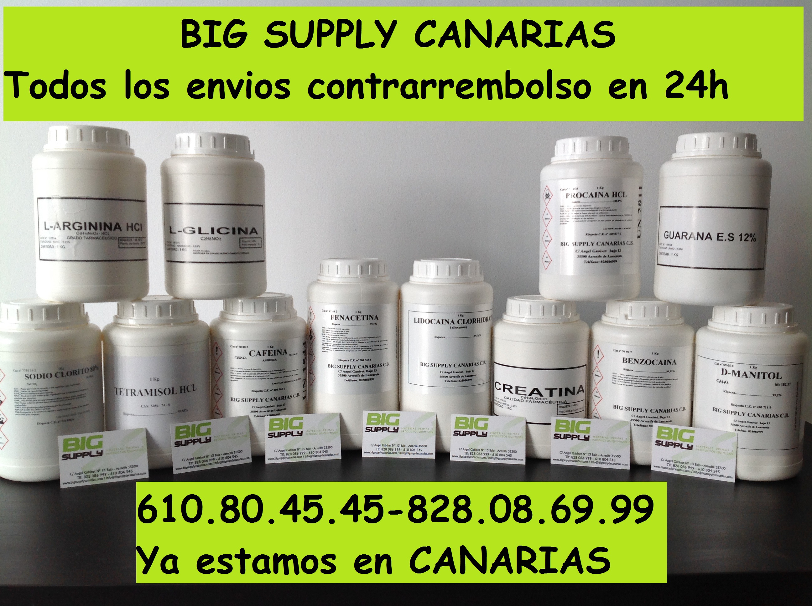 610804545 Benzocaina,Lidocaina,Cafeina,Manitol,Tetramisol 